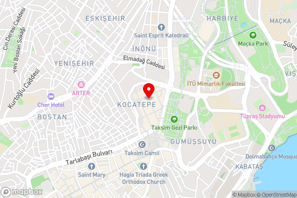 Grand Oztanik Hotel Taksim & Spa - Hotel Location Map