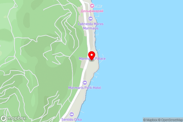 Grand Yazıcı Club Marmaris Palace - Hotel Location Map