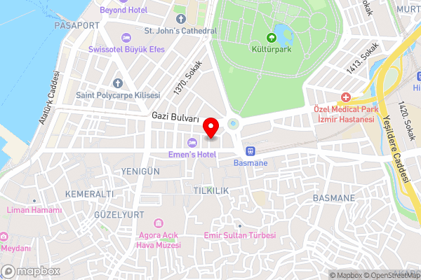 Grand Zeybek Hotel - Hotel Location Map