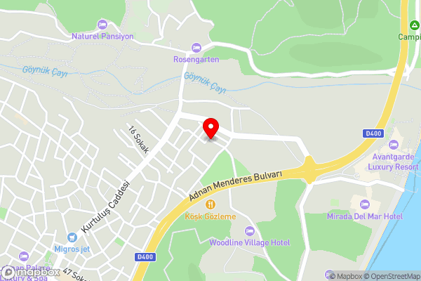 Green Garden Otel - Hotel Location Map