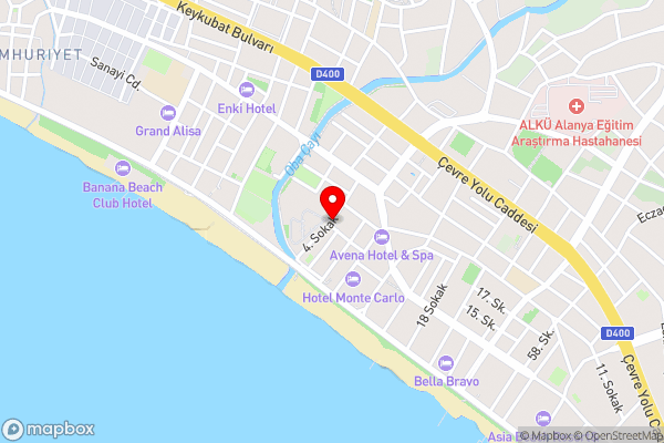 Green Garden Resort & Spa Hotel - Hotel Location Map