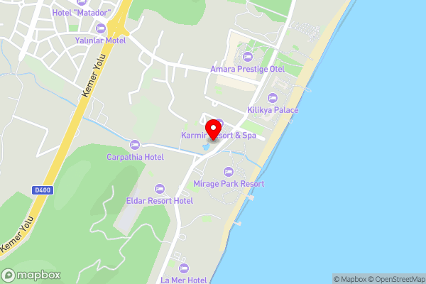 Greenwood Kemer Resort - Hotel Location Map