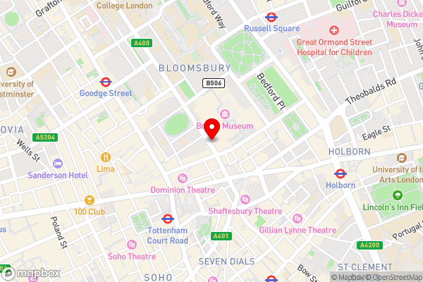 Gresham Hotel Bloomsbury - Hotel Location Map