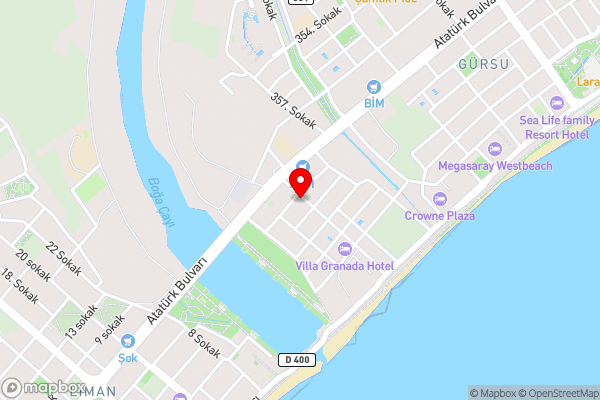 Güden-Pearl - Hotel Location Map