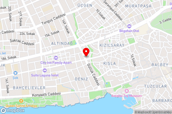 Güllük Ev - Hotel Location Map