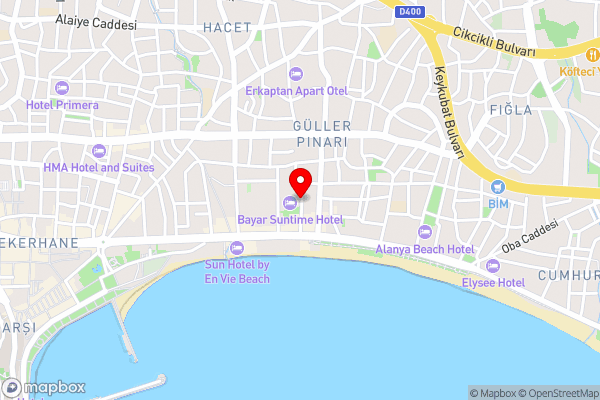Gunes House - Hotel Location Map