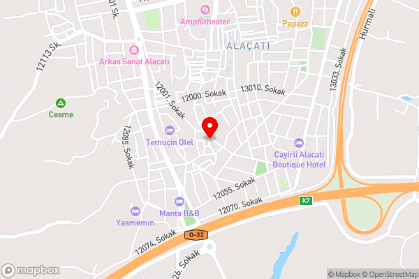 Hacımemiş Alaçatı Home - Hotel Location Map