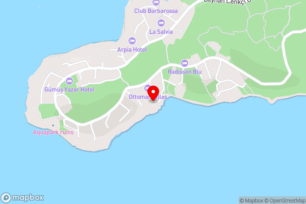 Hadrian Hotel - Hotel Location Map