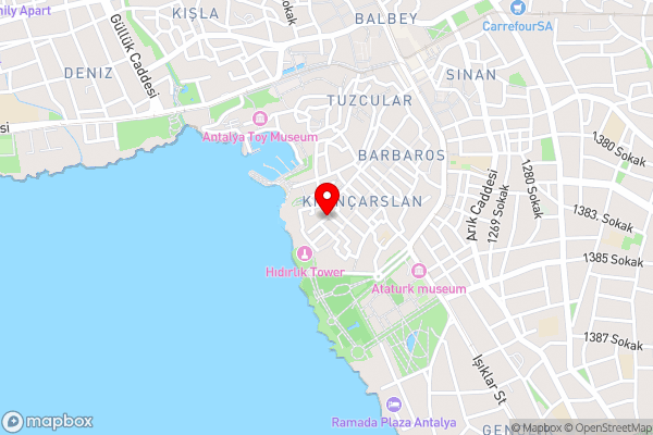 Hadrianus Hotel - Hotel Location Map