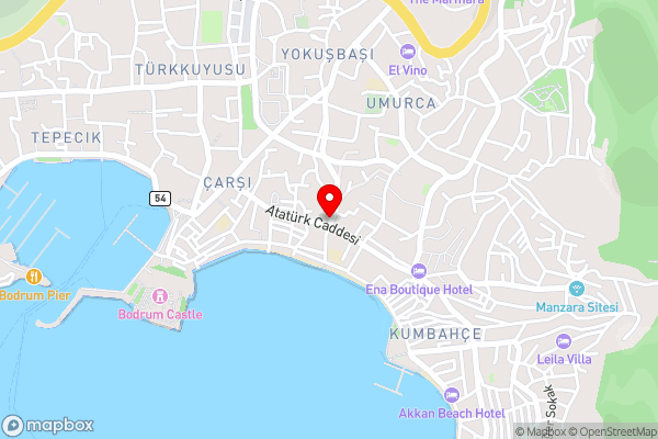 Halikarnas Pansiyon - Hotel Location Map