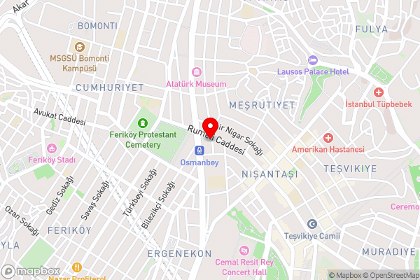 Hallmark Hotel & Spa Istanbul - Hotel Location Map