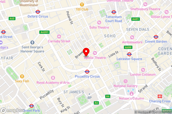 Ham Yard Hotel, Firmdale Hotels - Hotel Location Map