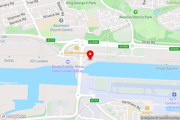 Hampton By Hilton London Docklands - Hotel Location Map