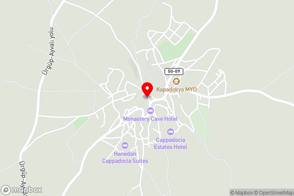 Harkasos Cave Hotel - Hotel Location Map