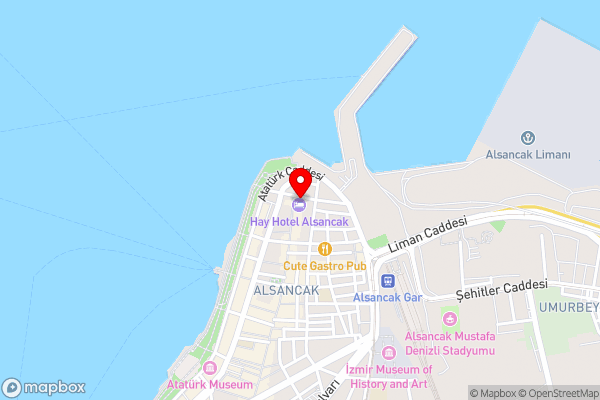 Hay Hotel Alsancak - Hotel Location Map