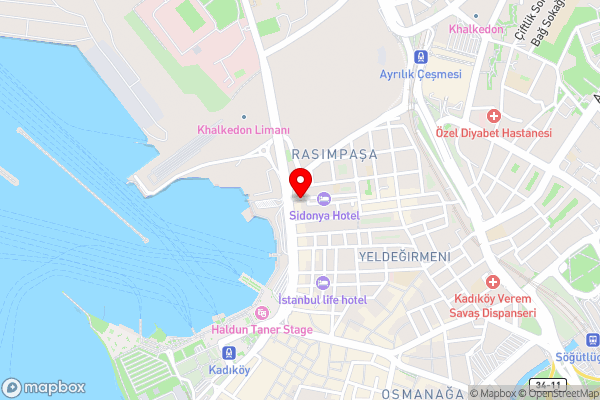 Haydarpasa Hotel - Hotel Location Map