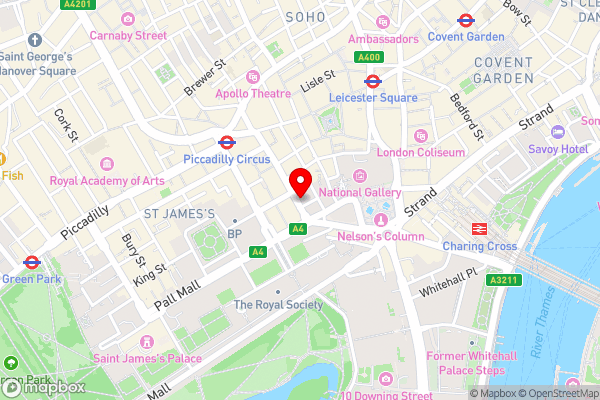 Haymarket Hotel, Firmdale Hotels - Hotel Location Map