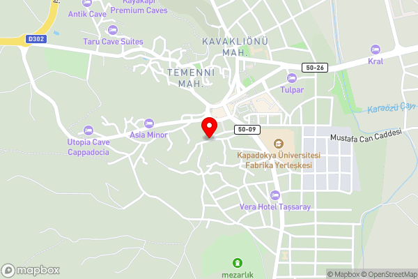 Heaven Cave House - Razziya Evi - Hotel Location Map