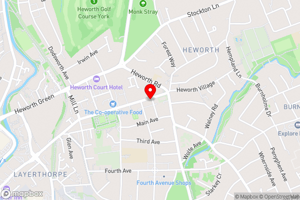 Heworth Guest House - Hotel Location Map