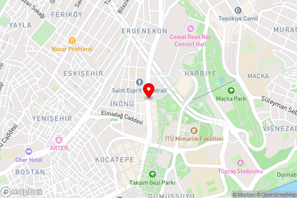 Hilton Istanbul Bosphorus - Hotel Location Map