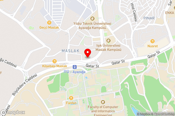 Hilton Istanbul Maslak - Hotel Location Map