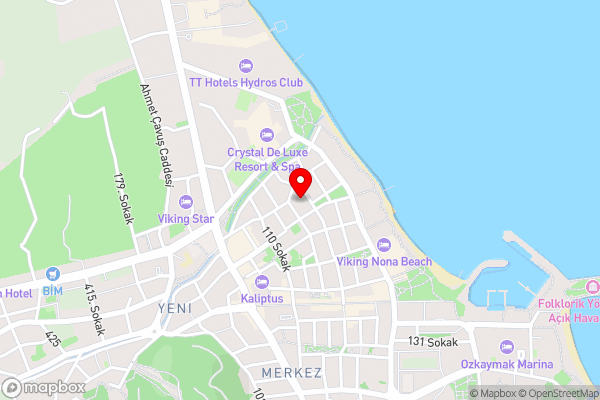 HİMEROS BEACH HOTEL - Hotel Location Map