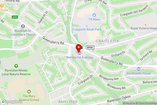 Holiday Inn Express Edinburgh City West, an IHG Hotel - Hotel Location Map