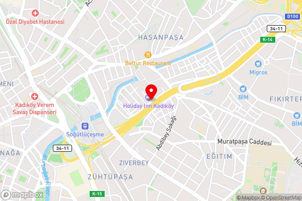 Holiday Inn Istanbul - Kadikoy, an IHG Hotel - Hotel Location Map