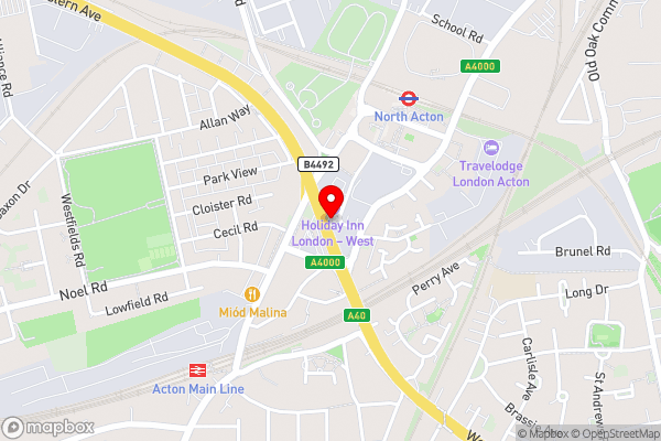 Holiday Inn London West, an IHG Hotel - Hotel Location Map