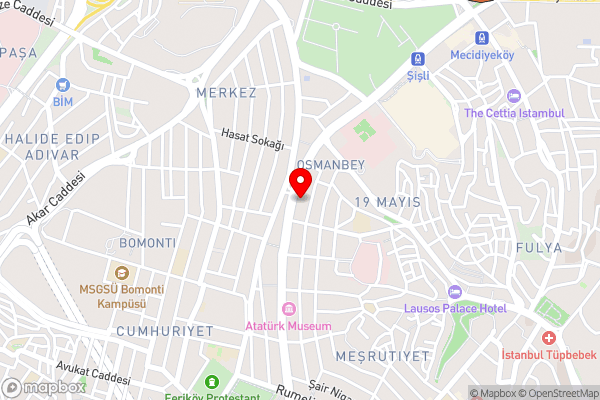 Holiday Inn Sisli, an IHG Hotel - Hotel Location Map