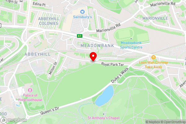 Holyrood Park Apartment - Hotel Location Map