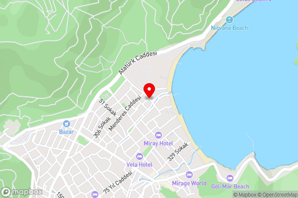 Hotel 47 Icmeler - Hotel Location Map