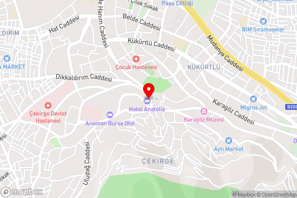 Hotel Anatolia - Hotel Location Map