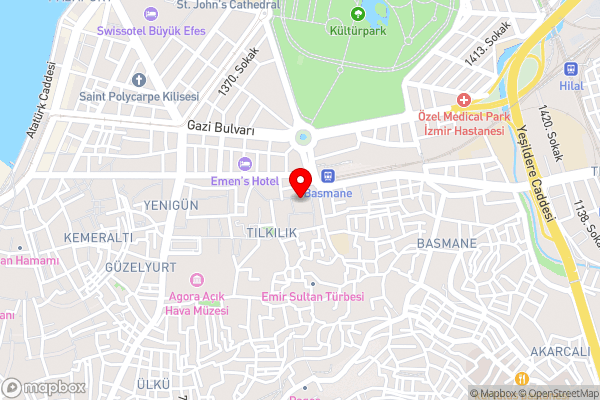 Hotel Baylan Basmane - Hotel Location Map