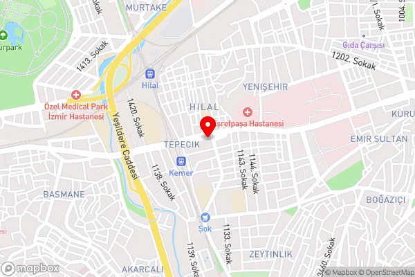Hotel Baylan Yenişehir - Hotel Location Map