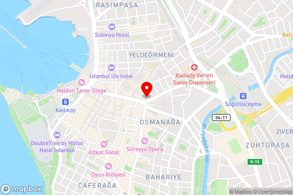 Hotel Bossuite Kadikoy - Hotel Location Map