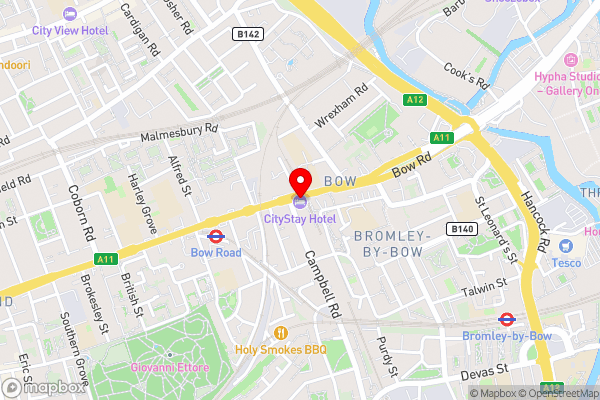 Hotel Citystay - Hotel Location Map