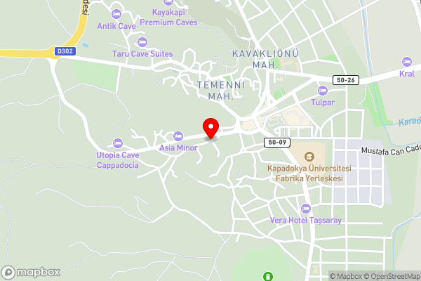 Hotel Elvan Cave House - Hotel Location Map