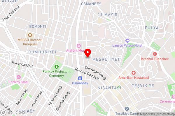 Hotel Favori Nisantasi - Hotel Location Map