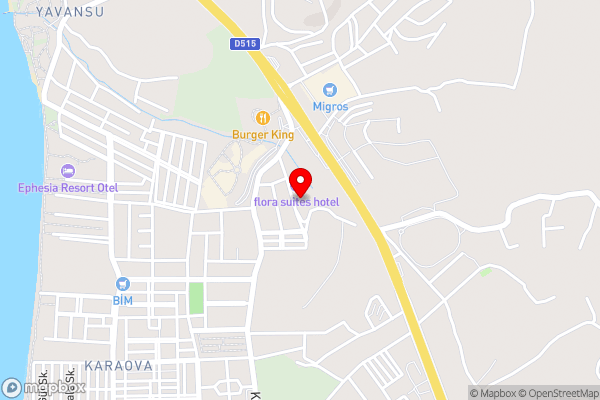 Hotel Flora Suites - All Inclusive - Hotel Location Map