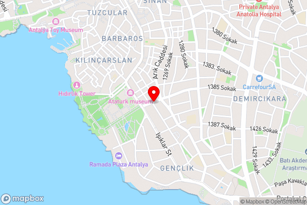 Hotel Guleryuz - Hotel Location Map