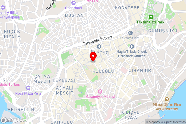 Hotel Mara İstanbul - Hotel Location Map