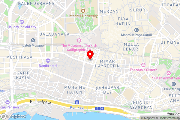 Hotel Niles Istanbul - Hotel Location Map