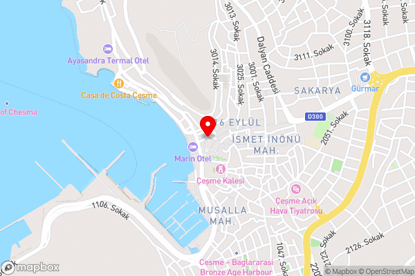 Hotel Scala Çeşme - Hotel Location Map