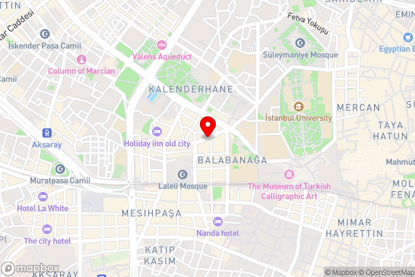 Hotel Zurich Istanbul - Hotel Location Map