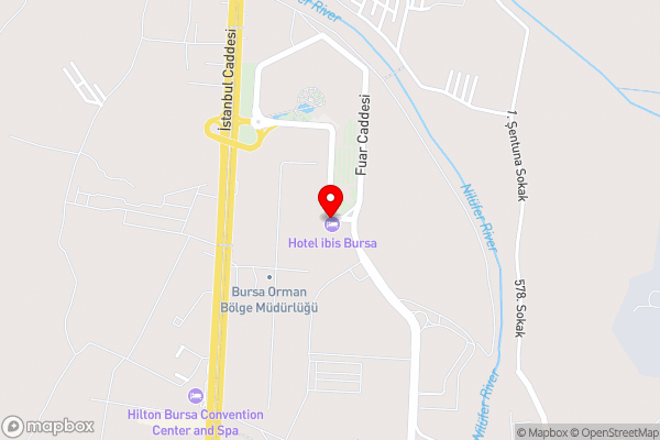 Ibis Bursa - Hotel Location Map