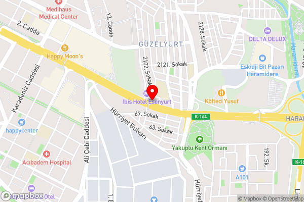 Ibis Istanbul Esenyurt - Hotel Location Map