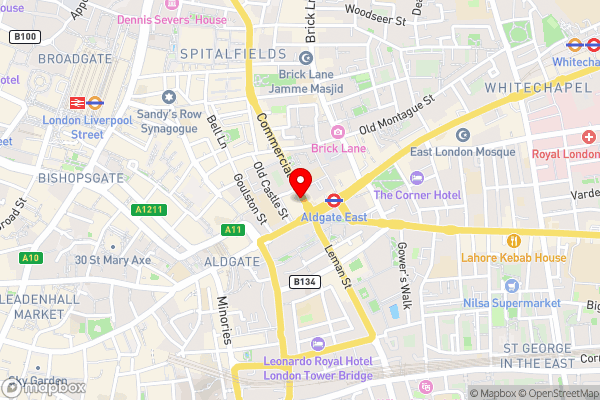 ibis London City - Shoreditch - Hotel Location Map