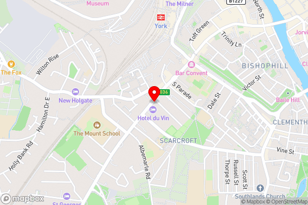 ibis York Centre - Hotel Location Map