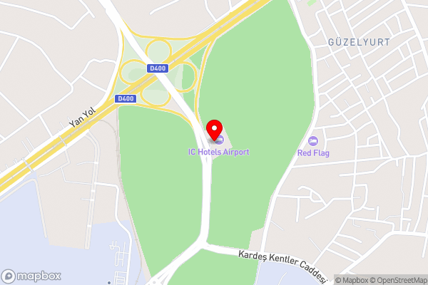 IC Hotels Airport - Hotel Location Map